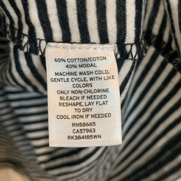 Susina Scoop Neck Tank Top sz 4X Woman black and white stripes - Picture 7 of 8